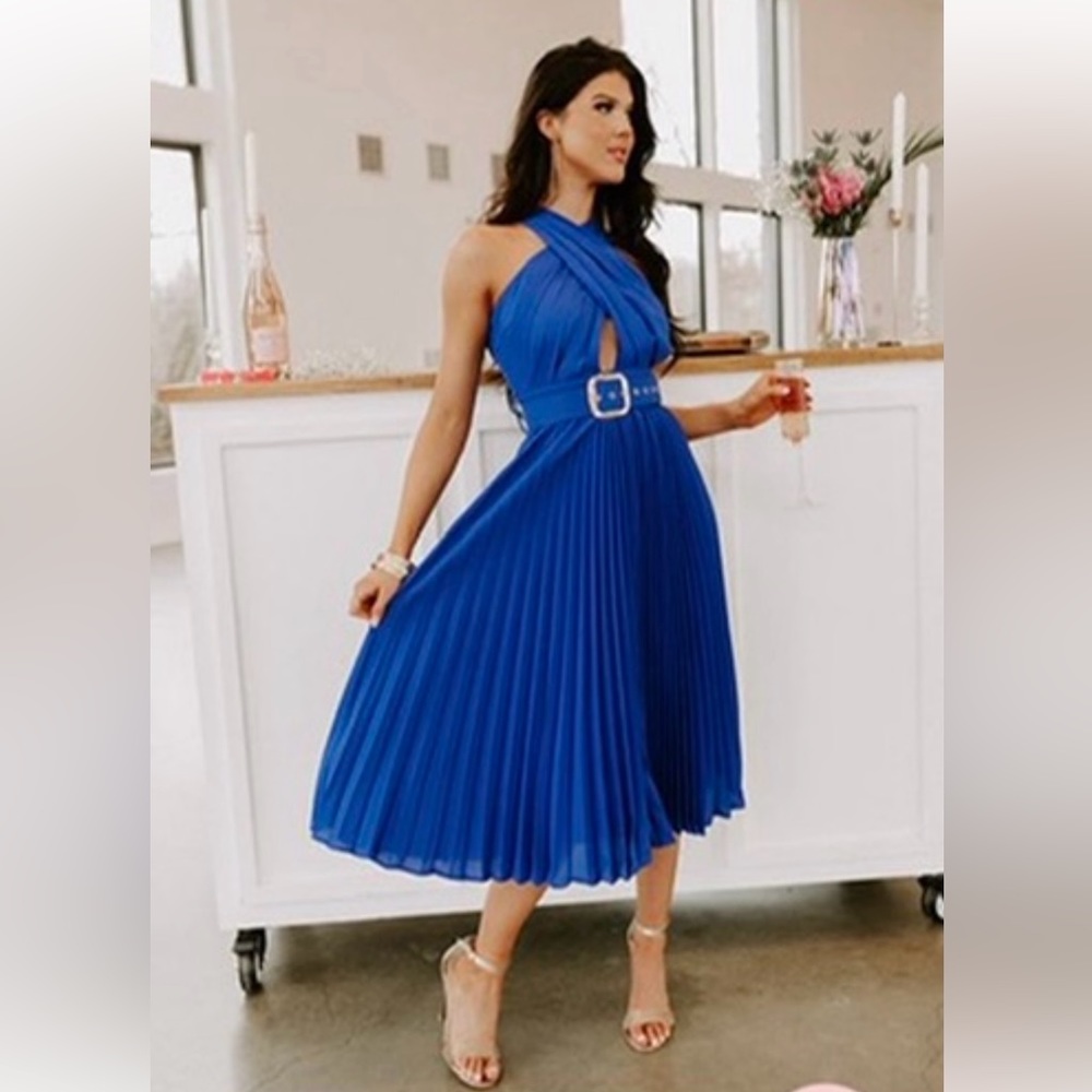 Royal blue dress